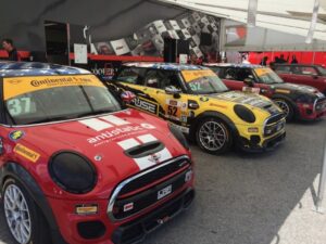 Mini Race Cars with Sponsor Stickers