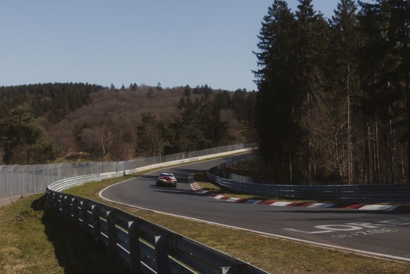 Race car on the Nurburgring