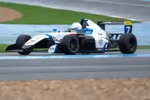 Sim racer Yuval Rosen on track