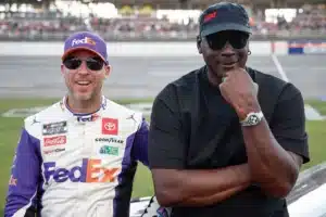 NASCAR team owners Michael Jordan and Denny Hamlin