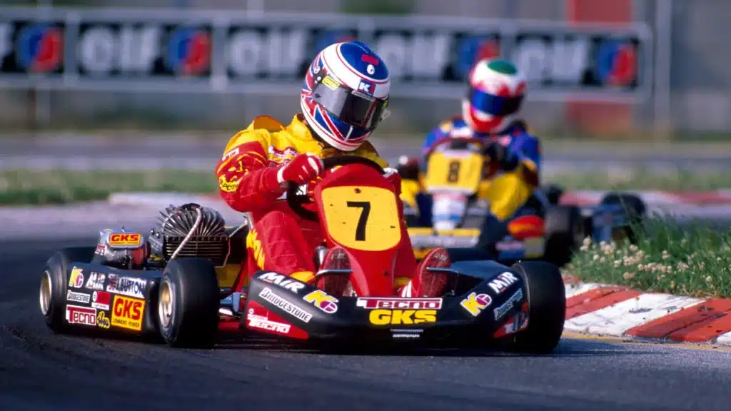 Jenson Button karting