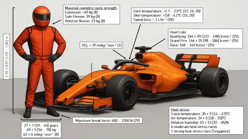 Physiological and health demands of Formula 1 motor racing