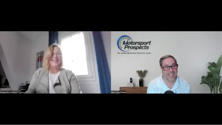 Alexandra Schieren on Episode 12 of the Motorsport Prospects Podcast