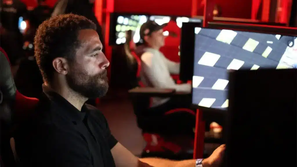 Trans Am Drivers on Simulators
